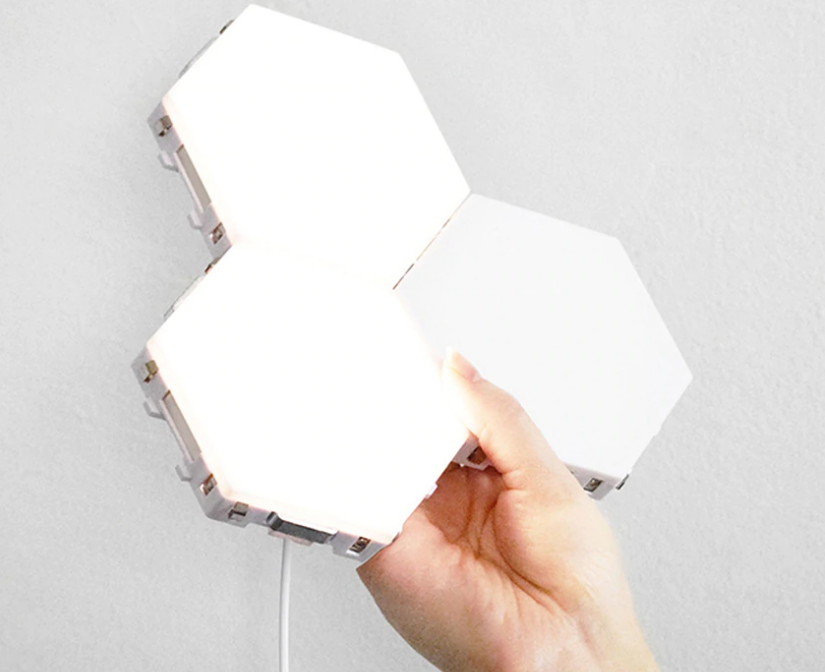 Magnetic Modular Quantum Lamp Hexagonal Wall lamp Touch Sensitive Night Lighting 
