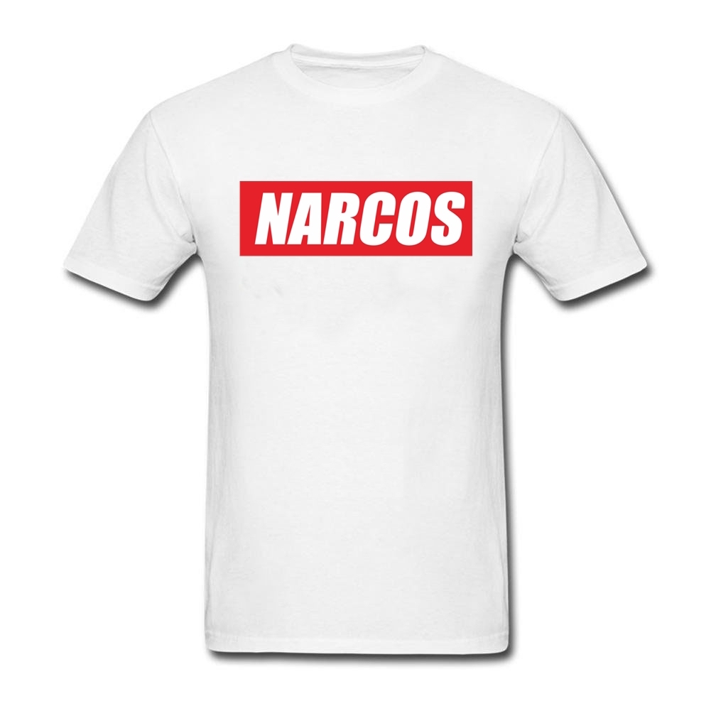 Narcos supreme T-shirt (White/Black) - King of Cocaine