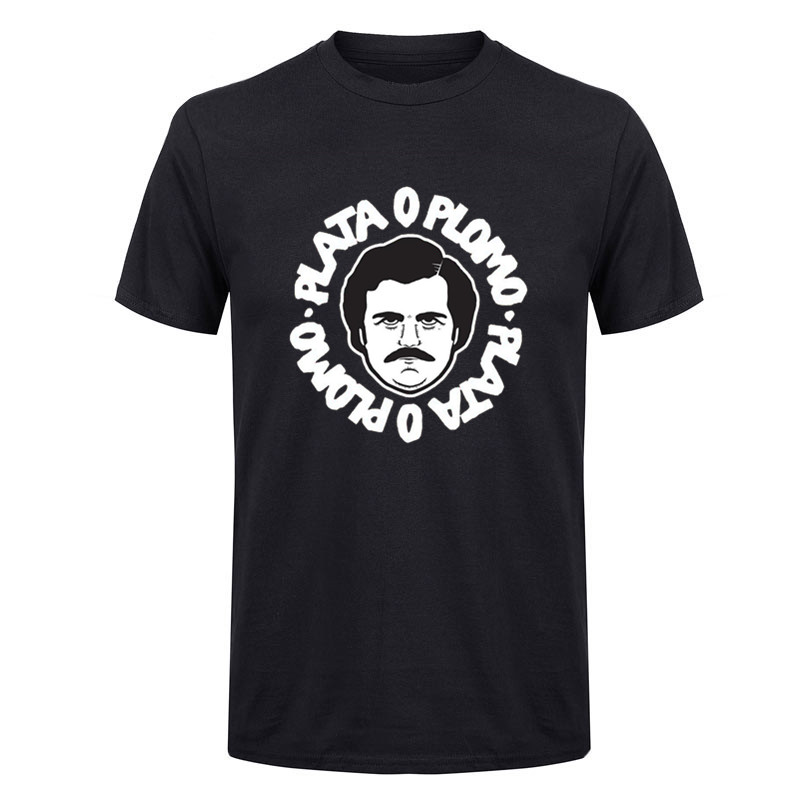 Camiseta Pablo Escobar Camisa Plata O Plomo - Lojadacamisa - Camiseta