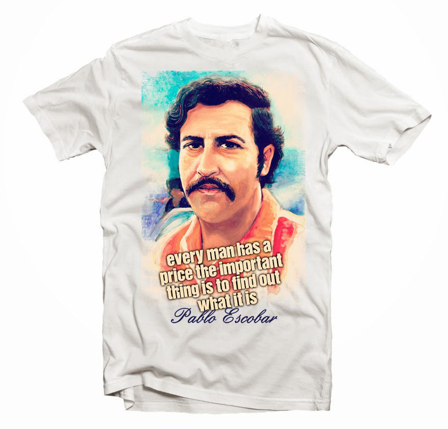 Pablo Escobar T-Shirt For Men - King Of Cocaine