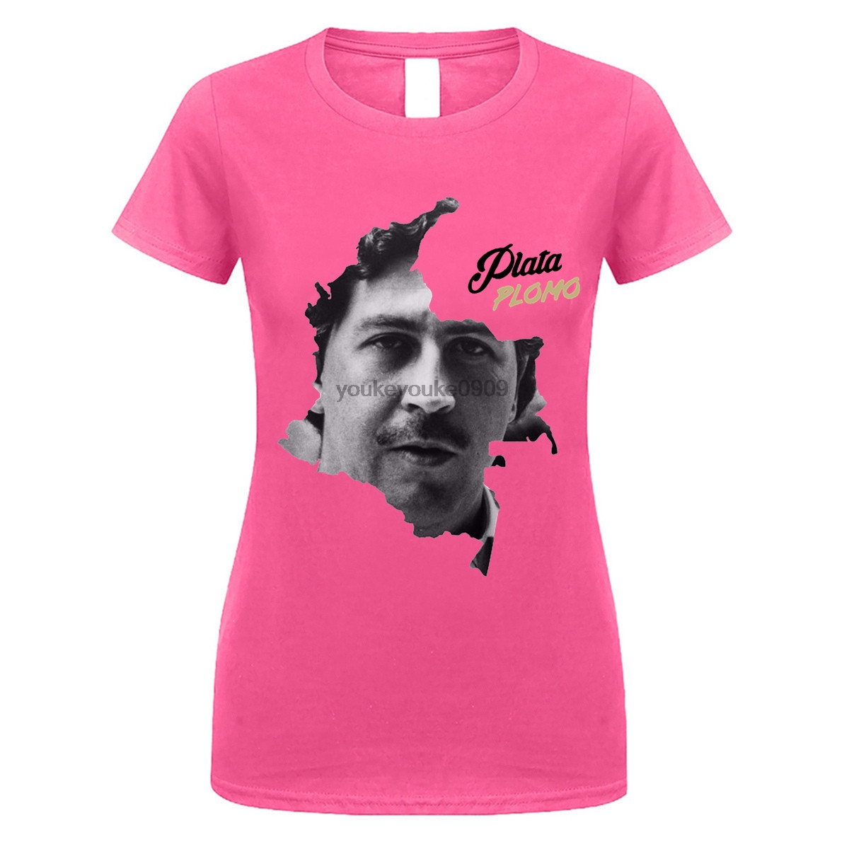 strijd last Alexander Graham Bell Pablo Escobar T-Shirt Womans Plomo - King of Cocaine