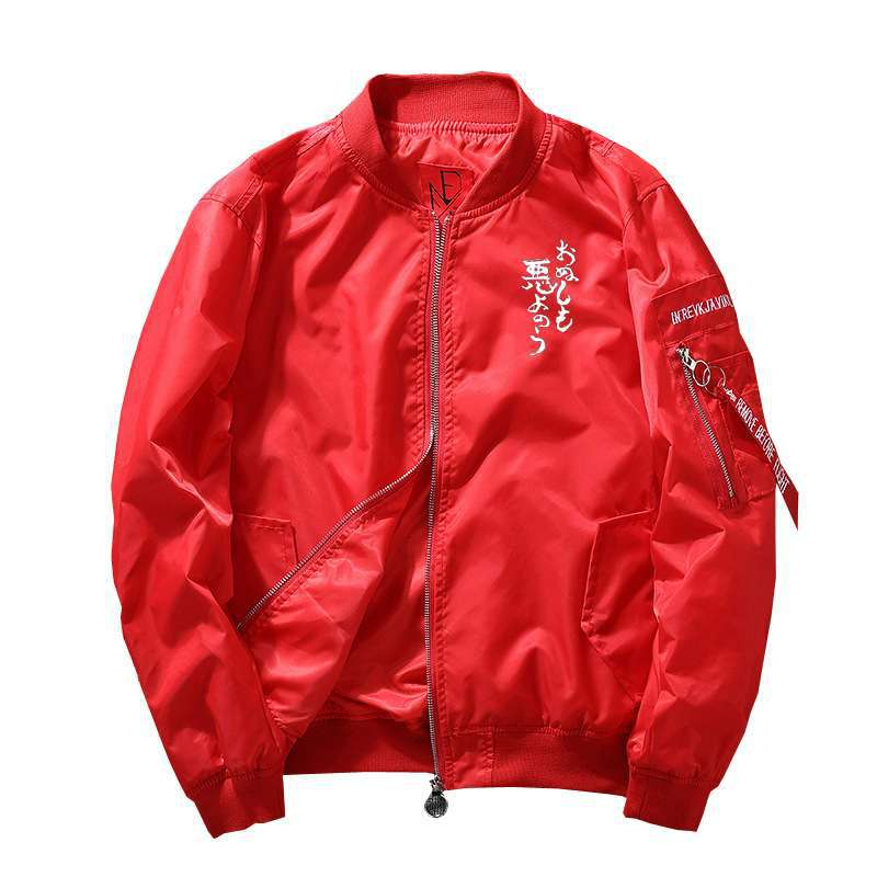 Spirit Men's Red Bomber Jacket