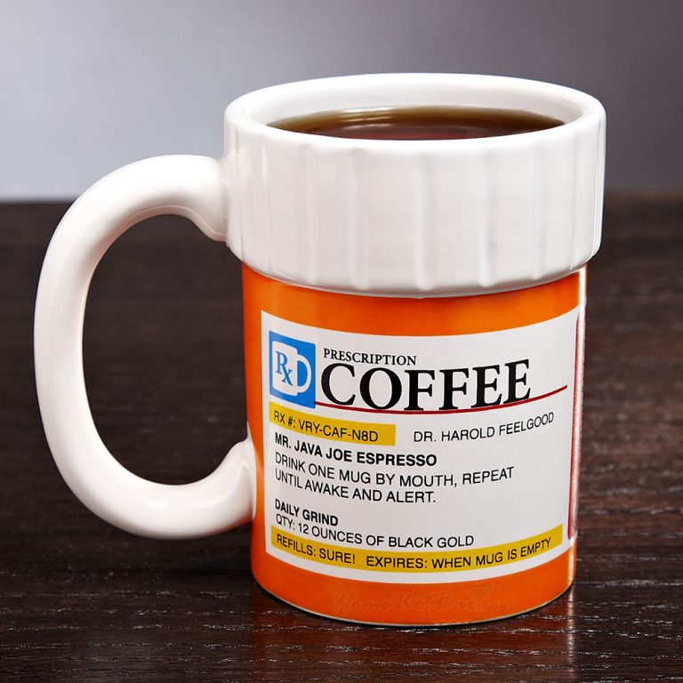 Caffeine Prescription Coffee Mug Pill Bottle Coffee Cup Pharmacy Rx