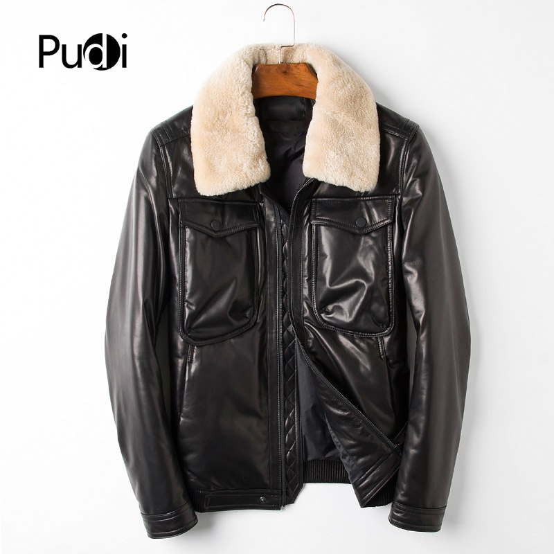 leather jacket with fur inside
