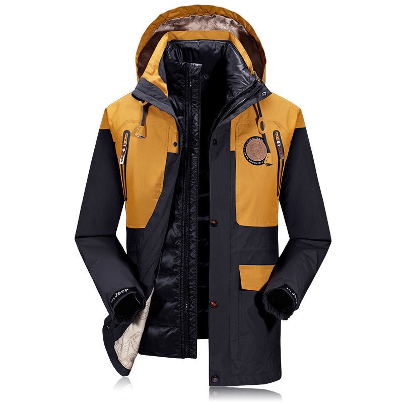 Winter Jackets For Men Mens M-4XL Winter Warm Fleece Hood Zipper Sweater  Jacket Outwear Coat BU/L Blue L - Walmart.com