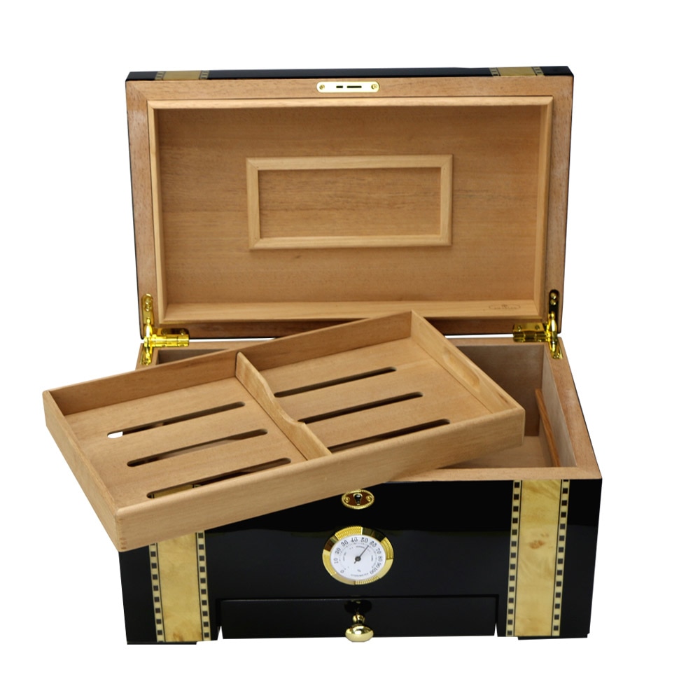 Louis Vuitton Lacquer Wood Desk Men's Cigar Cigarette Humidor Storage Case  Box