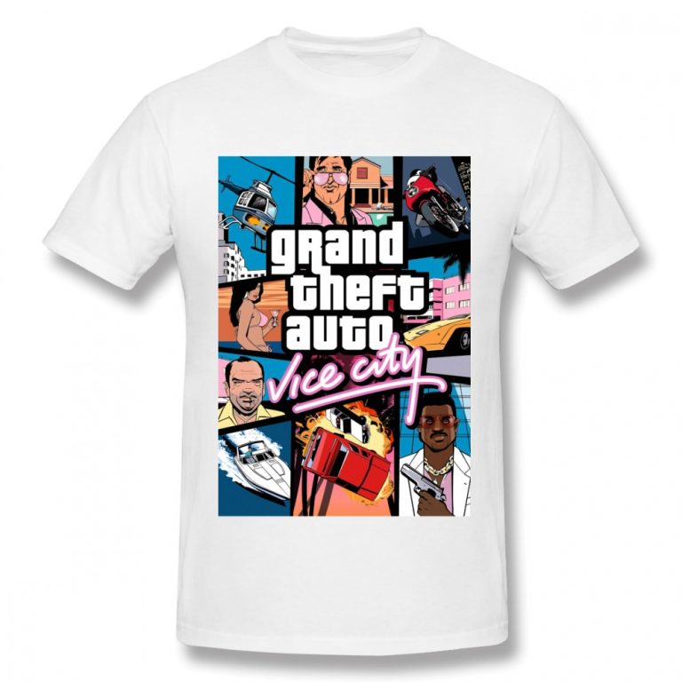 Vice City Grand Theft Auto T Shirt rockstar - King of Cocaine