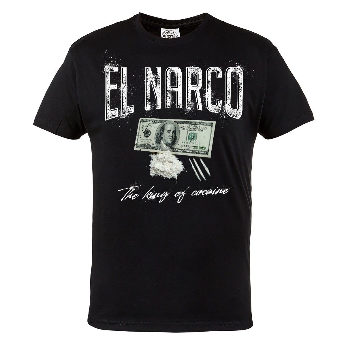 Pablo Escobar Narcos Mens Black Cotton T-shirt