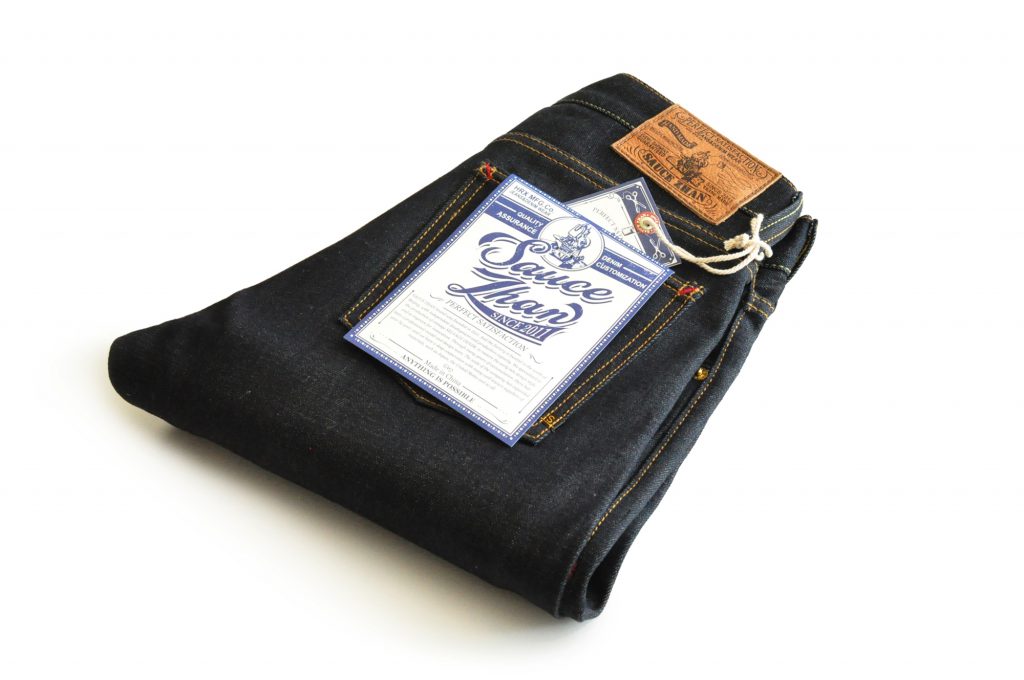 Sauce Zhan 310XXHS Men's Jeans Slim Fit Jeans Raw Denim King of Cocaine