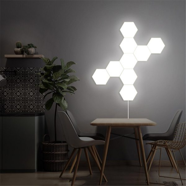 Creative Hexagonal Quantum Led Lamp Touch Sensitive Light Magnetic Wall Lamp EUC