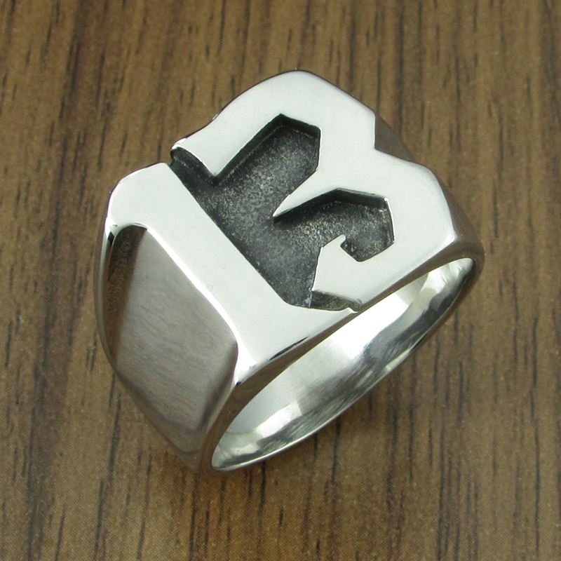 Men’s “Lucky Number 13” Ring in Solid 316L Steel