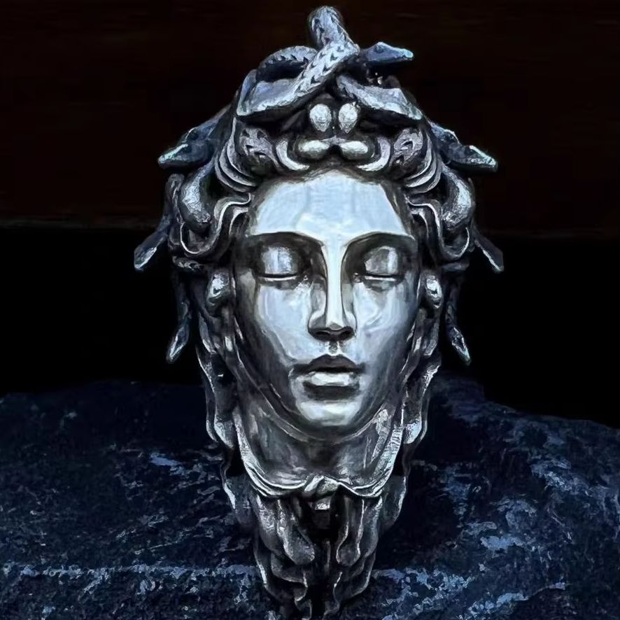 “The Medusa”- A 925 Silver Handcrafted Pendant”